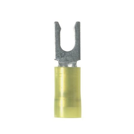 PANDUIT 12-10 AWG Nylon Locking Fork Terminal #10 Stud PK500, Max. Voltage: 600V PNF10-10LF-D